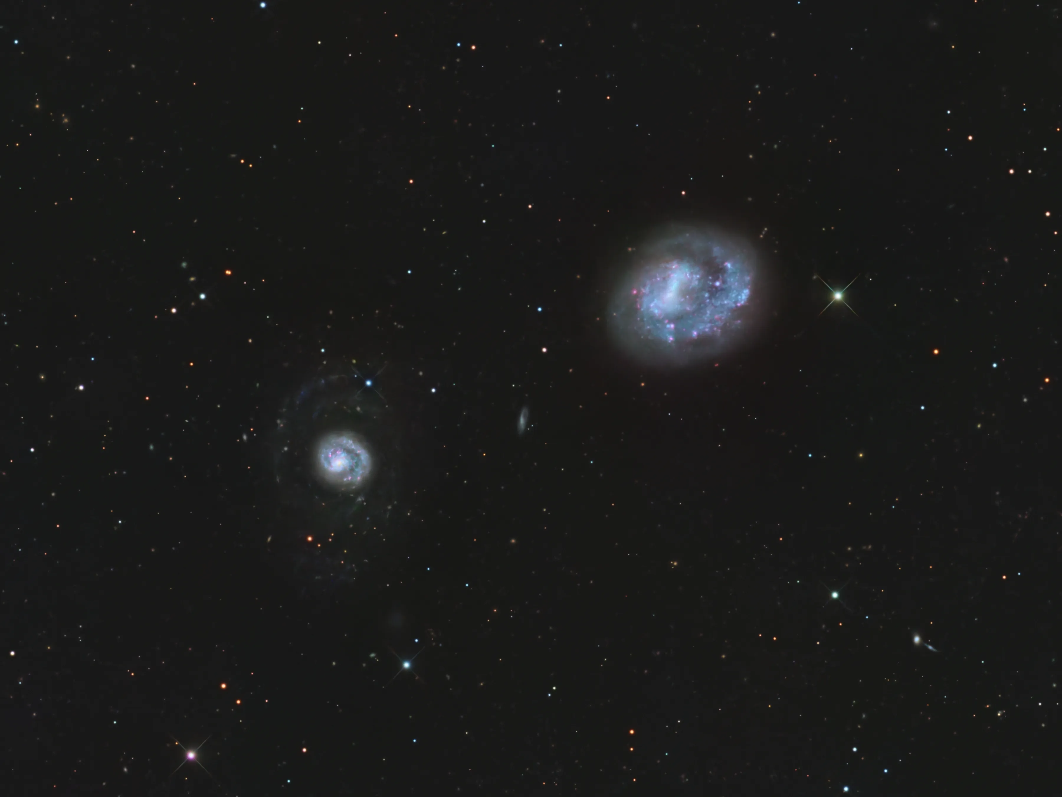 Arp 23 - NGC 4618 & NGC 4625